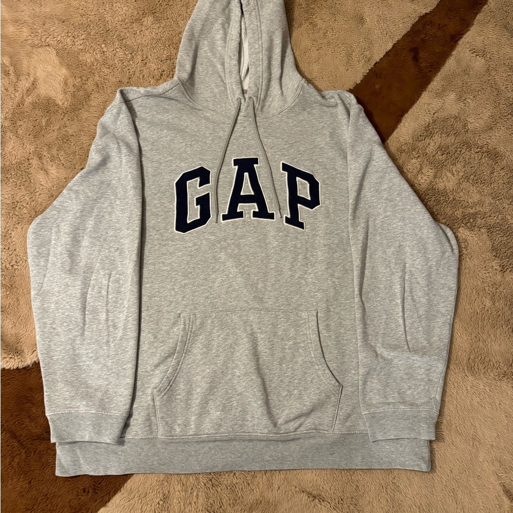 GAP Heather Gray Fleece Hoodie